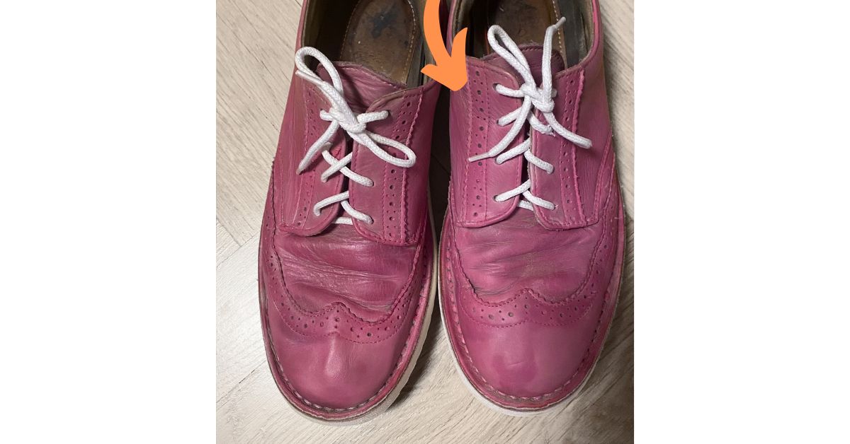 Růžový krém na boty v praxi: proměna oblíbených jarních bot Blog foto post shoe cream 160